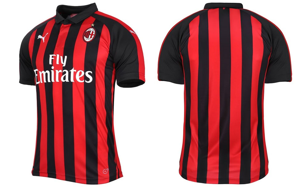 Milan uniforme 2018 on sale