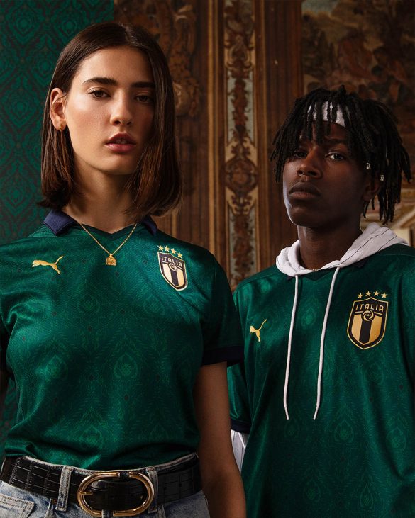 Nova camisa da Itália é verde, inspirada no Renascimento italiano