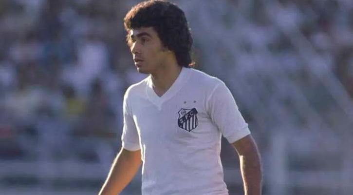 Clodoaldo nos tempos em que brilhava como jogador do Santos — Foto: Divulgação/Santos FC — Os 10 maiores jogadores da história do Santos